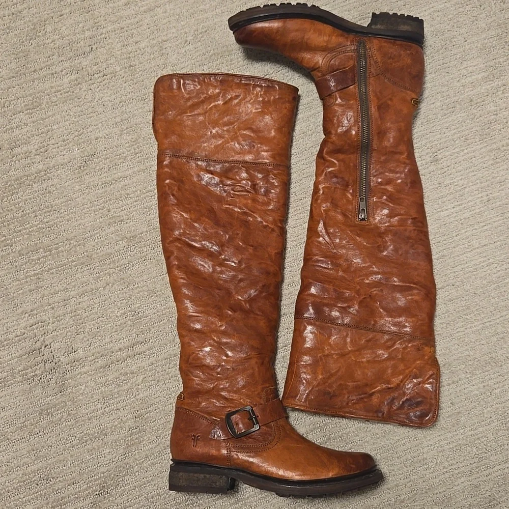 Frye Brown Over the Knee Boots - Picture 6 of 14